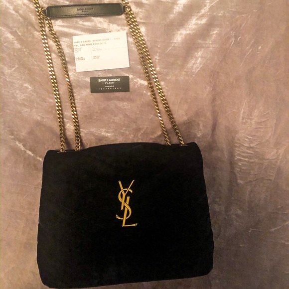 YSL LouLou Shoulder bag (Velvet) - Picture 2 of 5